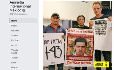 Sting se reúne con padres de los 43 en el Auditorio Nacional