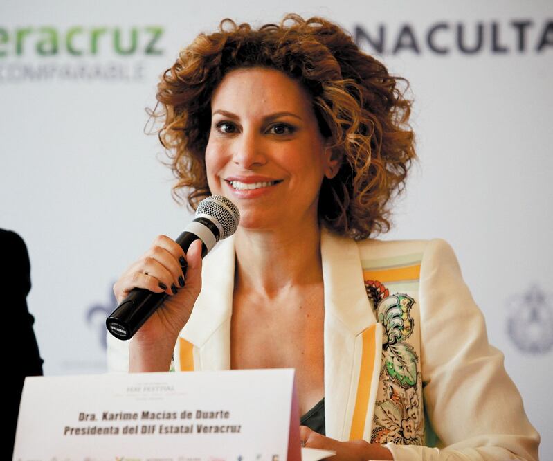 Karime Macías, esposa del exgobernador de Veracruz Javier Duarte, es señalada por su presunta participación en el desfalco al erario del estado. Foto/ARCHIVO EL UNIVERSAL