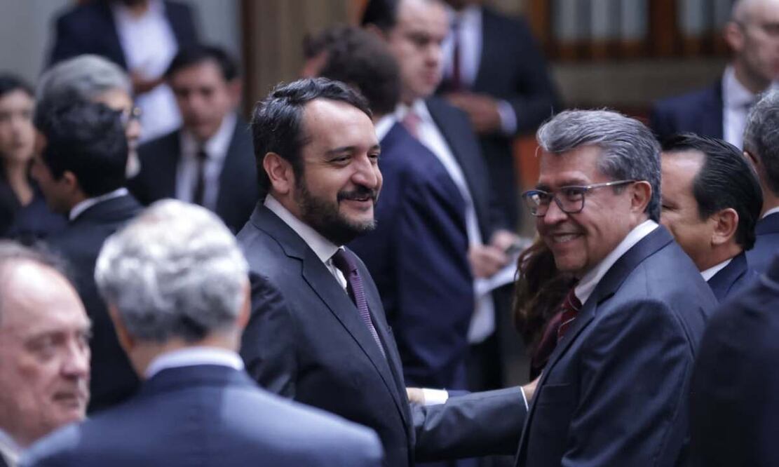 Andy López Beltrán apareció en el evento tras el escándalo de sus vacaciones en Japón. Foto: Fernanda Rojas / EL UNIVERSAL