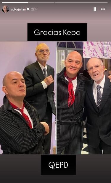 Julián Arango, quien fuera Hugo Lombardi en "Yo soy Betty, la fea", comparte foto y se despide de Kepa Amuchastegui.