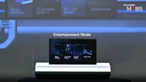 Así es la pantalla táctil de Hyundai que se “enrolla” bajo el tablero