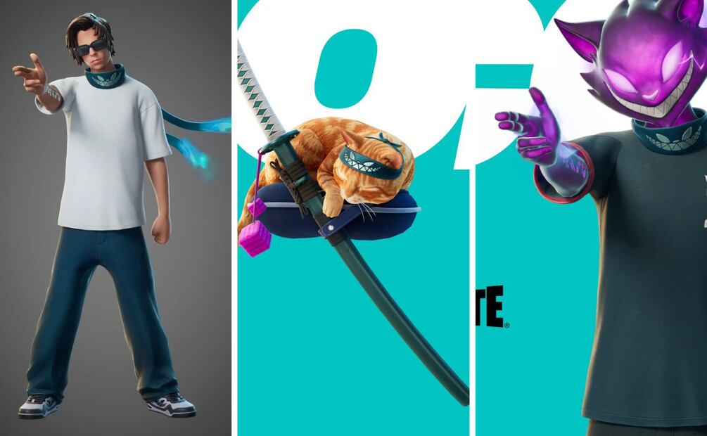 Estilos y cosméticos de la skin de Rubius en Fortnite. Foto: Captura de pantalla en X