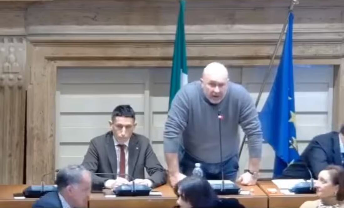 El alcalde de Terni, en Italia, Stefano Bandecchi. FOTO: CAPTURA