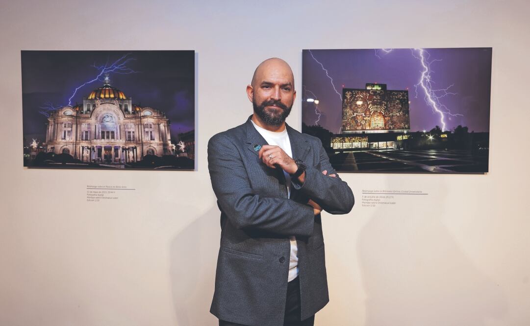 Antonio Busqueta ha seguido tormentas por más de una década para hacer sus fotografías en lugares icónicos de la ciudad. Foto: Gabriel Pano/ EL UNIVERSAL