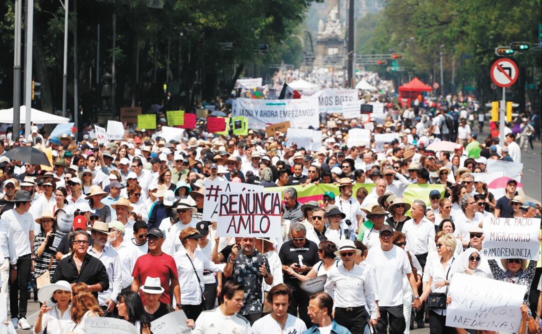 Protesters organized demonstrations against the government in several cities - Photo: Berenice Fregoso/EL UNIVERSAL