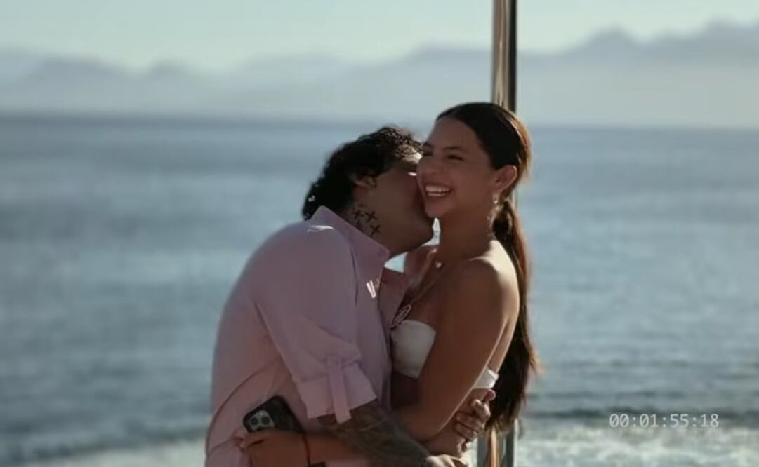 La cantante dedicó su nuevo sencillo y video a Nodal. Foto: Captura de pantalla.