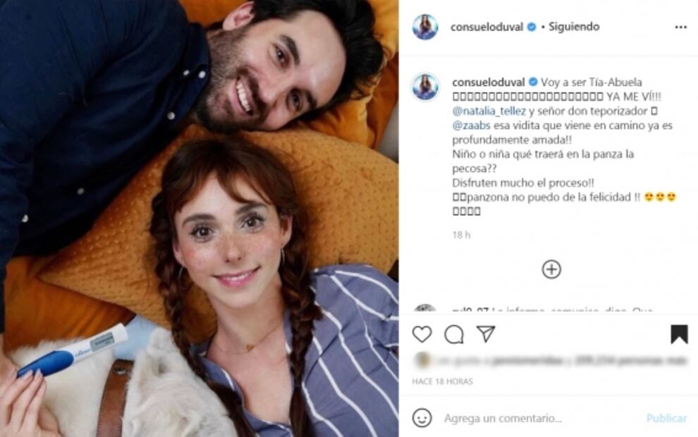 Consuelo Duval, feliz por el embarazo de Natalia Téllez: ¿Niño o niña, qué traerá en la panza la pecosa?
