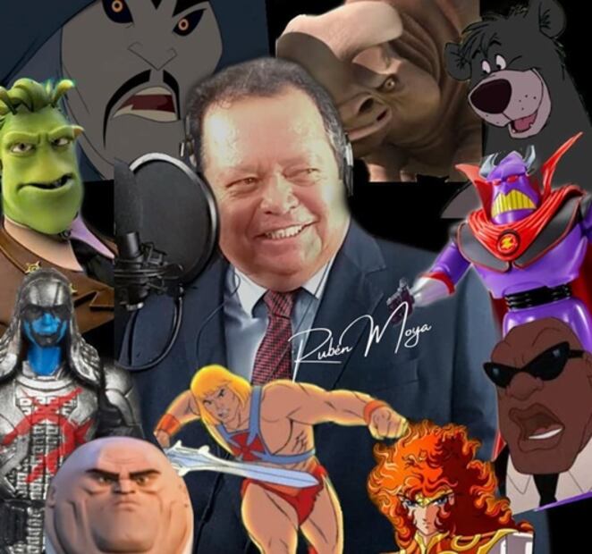 En su larga trayectoria, Moya dio voz a varios personajes entre los que destacan He-Man, Cobra Bubbles, Kingpin y Zurg. Foto: Instagram