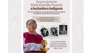 Recibe indígena Cecilia López reconocimiento "Elvia Carrillo"; Senado galardona su defensa en favor de mujeres