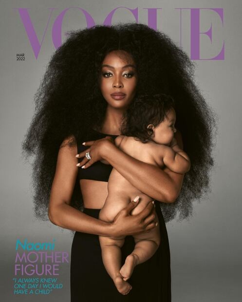 La modelo de 51 años, Naomi Campbell, posa por primera vez con su hija 