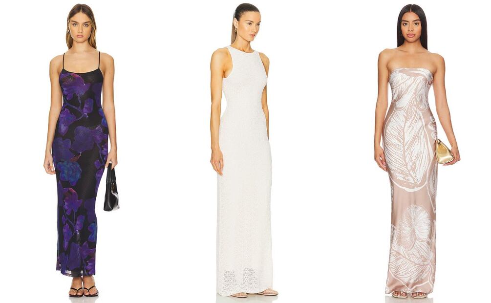 Vestidos que eligió María Chacón en su viaje a Hawái. Foto: Revolve