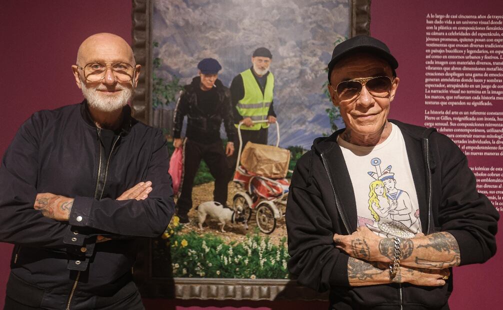 Entrevista a los artistas Pierre Commoy y Gilles Blanchard en la exposición "Pierre et Gilles: la construcción del símbolo" en el Museos Franz Mayer. Fotos: Gabriel Pano/ El Universal.