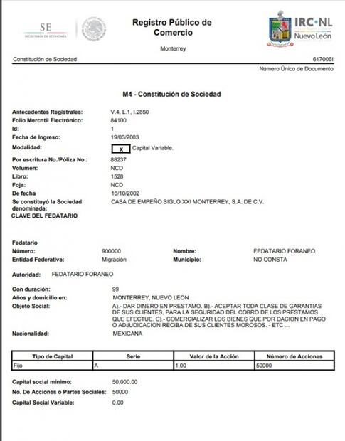 Collado creó red de empeño en al menos ocho estados