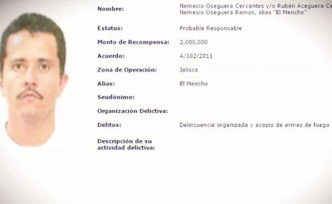 Nemesio Oseguera Cervantes (“El Mencho”), leader of the Jalisco New Generation Cartel - Photo: File/EL UNIVERSAL 