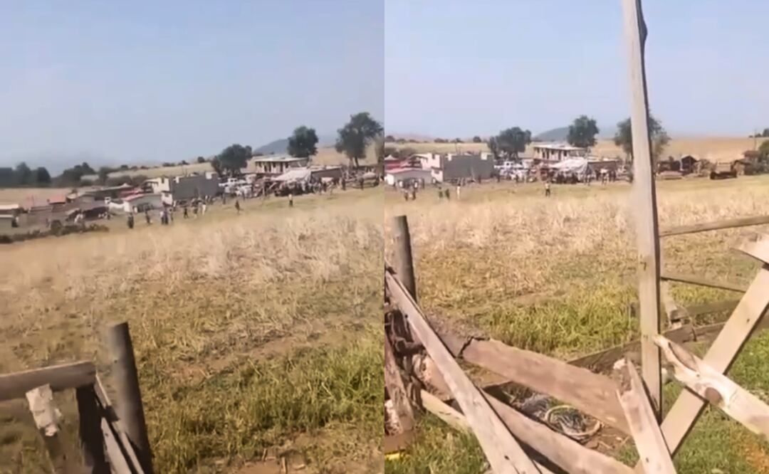 La lucha contra la tala clandestina escaló en Ocuilan, donde una balacera dejó un lesionado y camionetas consumidas por el fuego. Foto: Especial