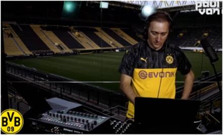En campaña contra el coronavirus, Paul van Dyk toca desde el estadio del Borussia Dortmund