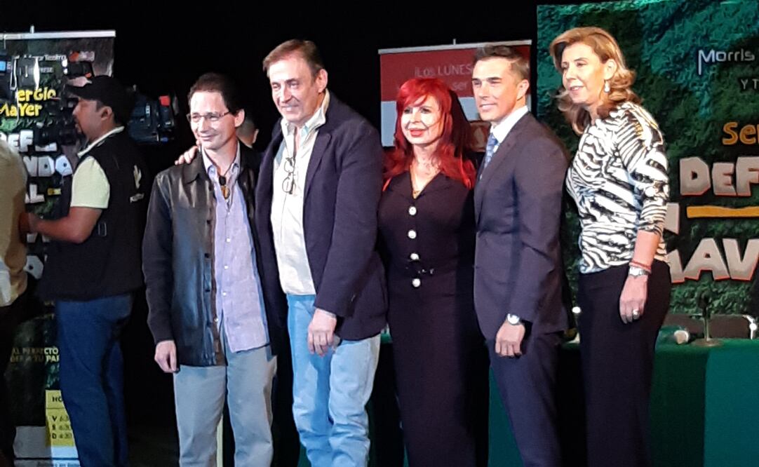 Sergio Mayer en la presentación de la obra "Defendiendo al Cavernícola". Foto: Sughey Baños