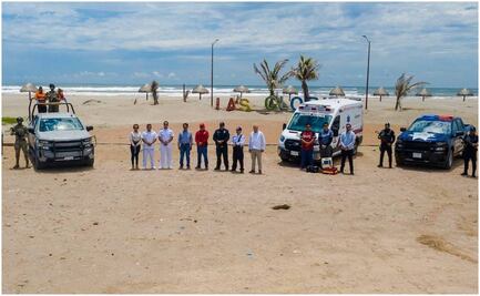 Impiden paso al mar por fuerte oleaje en playas de Sinaloa