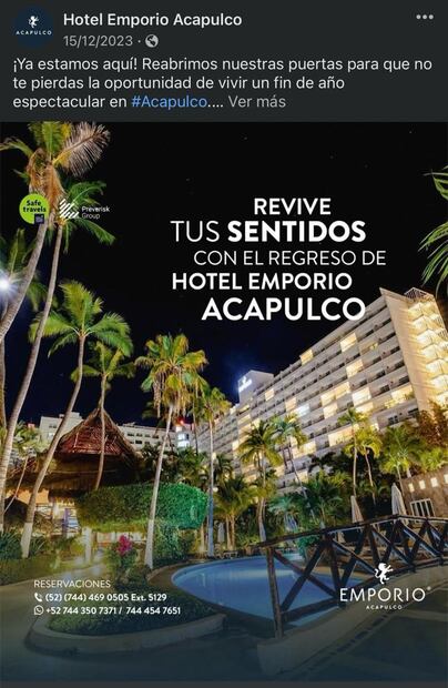 Hotel Emporio. Foto: Captura de pantalla