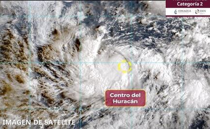 "Narda" se intensifica a huracán categoría dos; pronostican lluvias en Jalisco, Colima y Michoacán