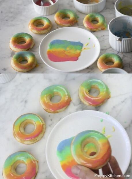 Prepara donas arcoiris para celebrar el Pride 2022
