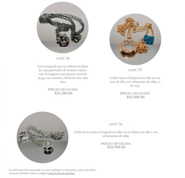 Rolex, Hublot y Romain Jerome, estas son las joyas "extravagantes" a subasta en Los Pinos