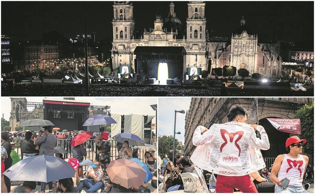 Fans portaron orgullosos el nombre del último disco de la española y aguardaron horas para disfrutar de su show, en el que la Plaza de la Constitución lució llena. Fotos: Gabriel Pano y Francisco rodríguez / EL UNIVERSAL