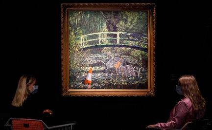 Banksy casi rompe su récord en subasta con una parodia de Monet