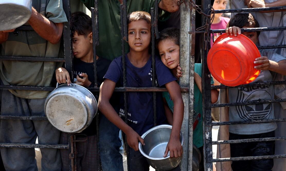 SRE denuncia hambruna en Gaza; urge a acceso inmediato de ayuda humanitaria  . Foto: AFP