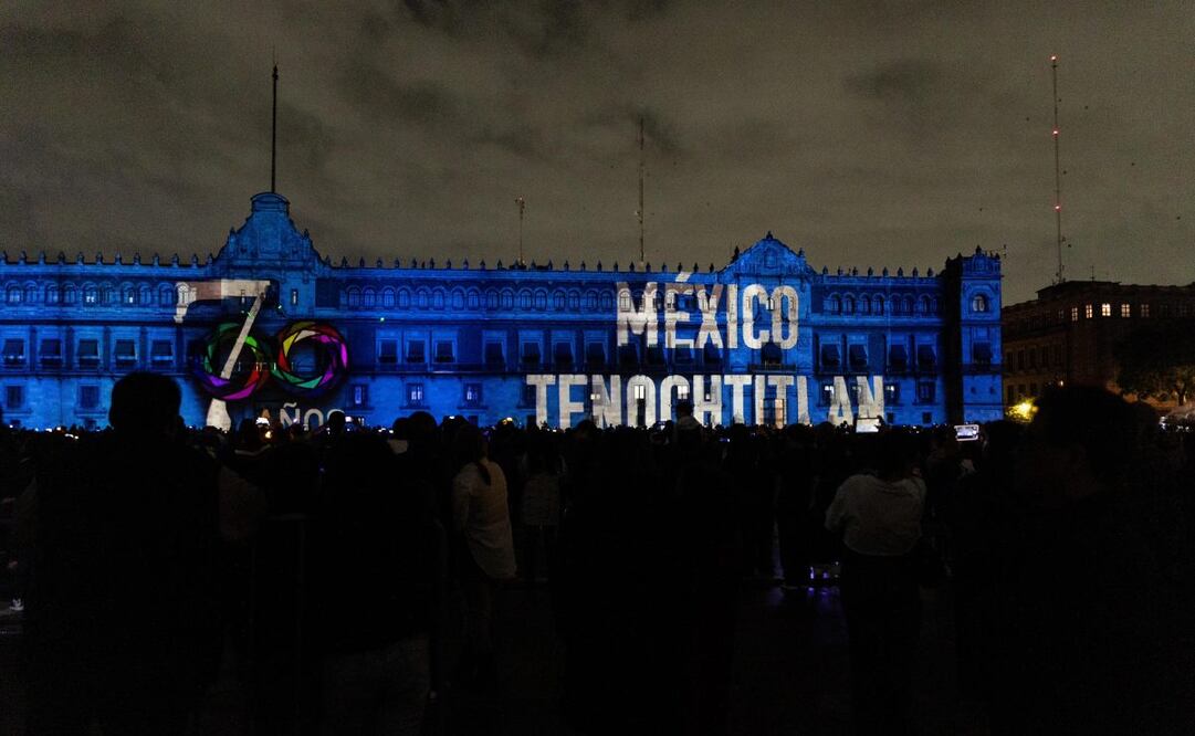 Finalizan funciones del espectáculo "Memoria Luminosa. México Tenochtitlán 700 años" (27/07/2025). Foto: Hugo Salvador / EL UNIVERSAL