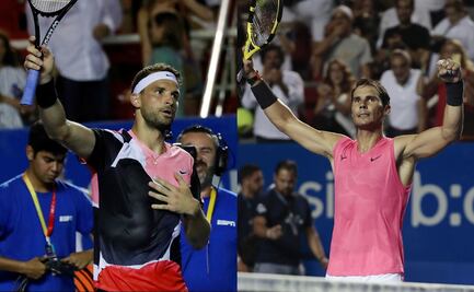 Nadal-Dimitrov, semifinal de campeones en el Abierto Mexicano de Tenis
