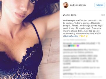 Andrea Legarreta comparte foto en lencería