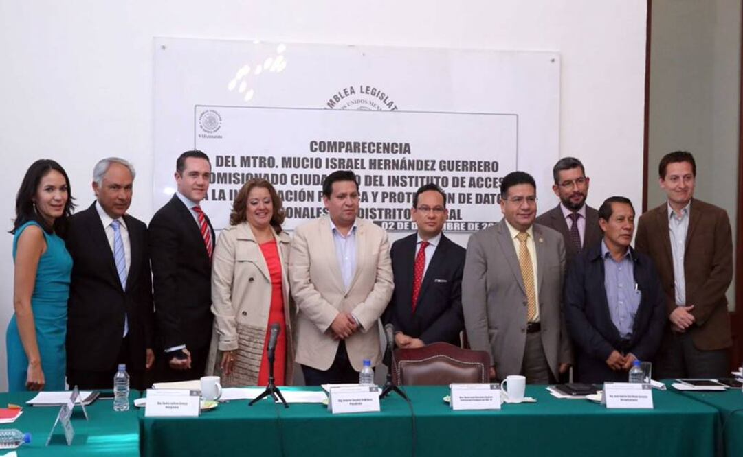 Mucio Hernández compareció el día de hoy ante la Comisión de Transparencia a la Gestión de la Asamblea Legislativa del Distrito Federal.  (Foto: @InfoDF)