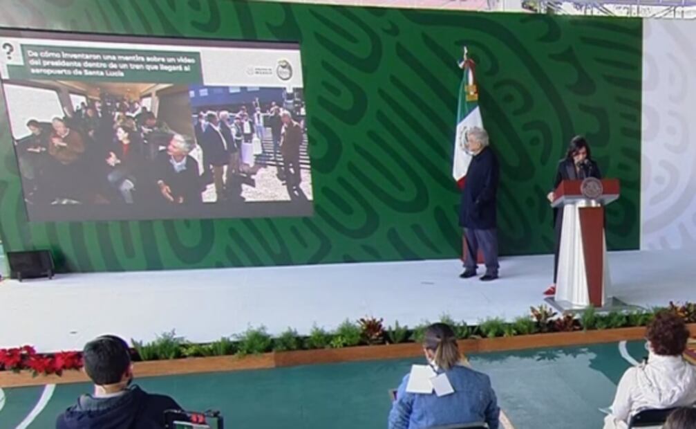 García Vilchis explica polémica del “tren-simulador” en el que viajó AMLO y hasta da tutorial de cámaras