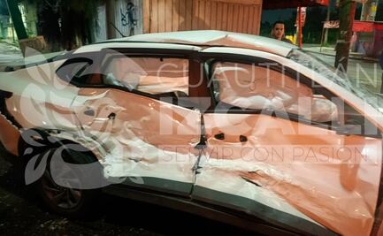 Taxi de app choca en carretera México-Querétaro; viajaba con mujer embarazada