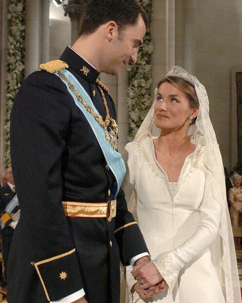 La boda del Rey Felipe VI y Letizia. Fuente: Instagram @rroyalfamilyy