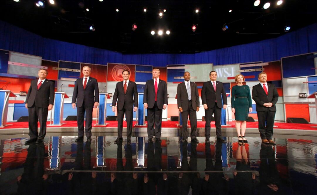 Imagen ilustrativa del más reciente debate republicano (Foto: AP/Archivo)