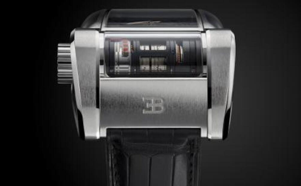 Parmigiani instala un motor Bugatti en la muñeca