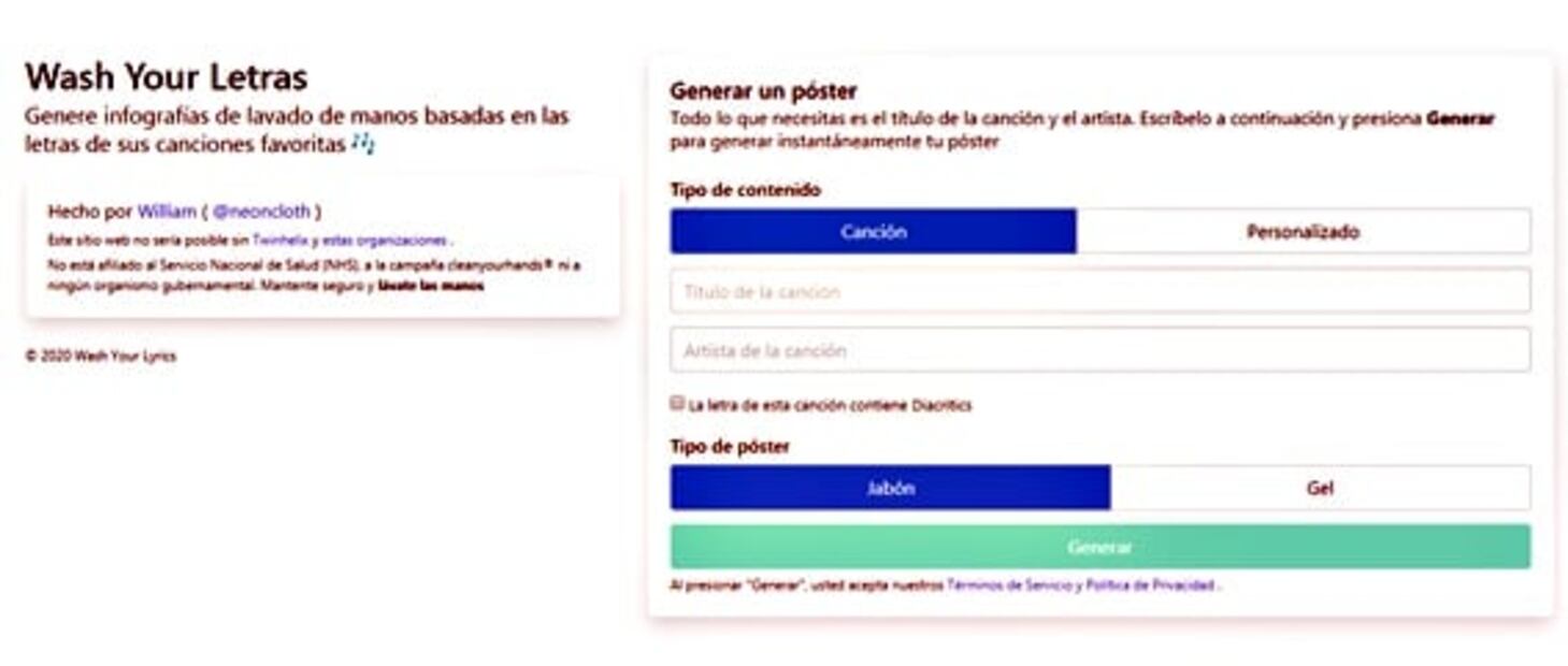 Coronavirus: En esta página puedes crear tu meme para lavarte las manos con canciones