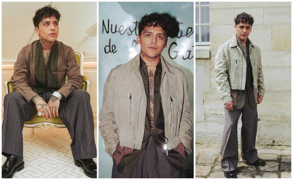 Christian Nodal comparte en sus redes su experiencia con Dios en la semana de la moda masculina en París.