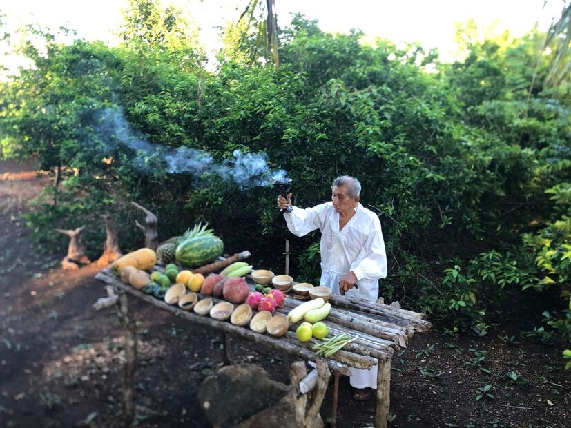 Máximo Witzil (fallecido), rezador. Señor, Quintana Roo. Foto Marcos Cante
