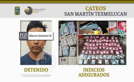 Aseguran más de 140 dosis de droga y 7 vehículos en Puebla