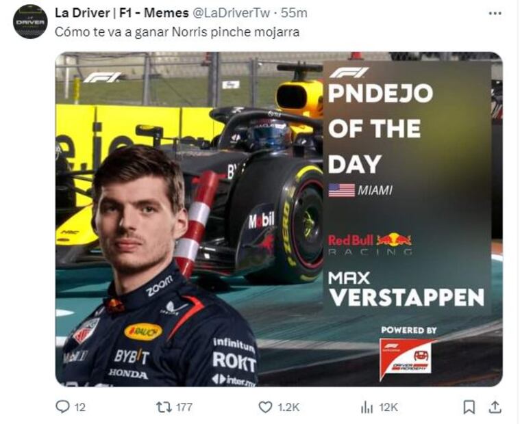 Los mejores MEMES del Gran Premio de Miami - Foto: Especial