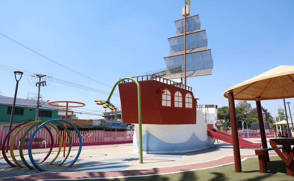 Los Parques Acuáticos siguen sin agua en Nezahualcóyotl. Foto: Luis Camacho/ El universal Estado de México