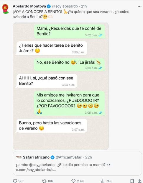 Por fin Abelardo conocerá a Benito. 
Foto: Captura de pantalla