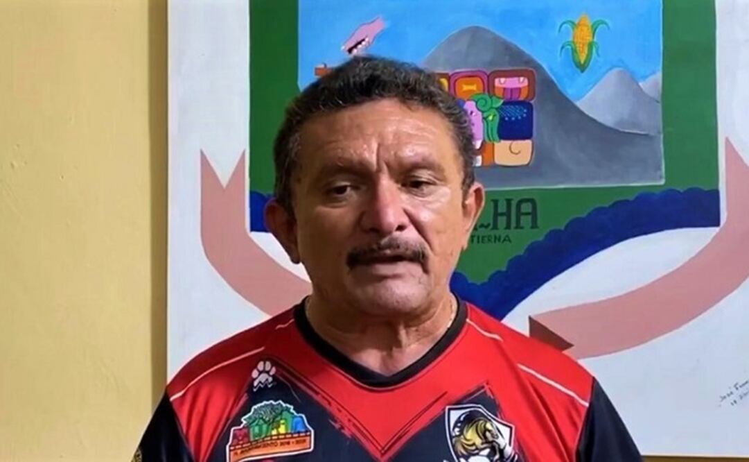 El alcalde de Muna, Rubén Carrillo Sosa. FOTO: tomada del video