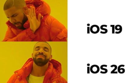 Llegó el iOS 26... y también los mejores memes tras el anuncio de Apple; así reaccionaron usuarios