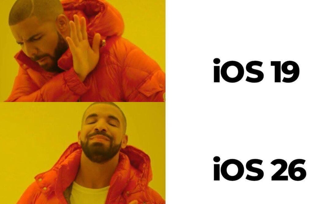 Los mejores memes que dejó el anuncio del iOS 26. Foto: Captura de pantalla