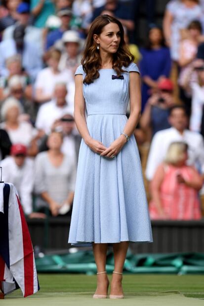 Kate Middleton luce un look súper veraniego en el último día de Wimbledon