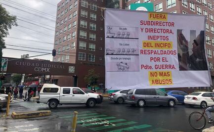 Protestan trabajadores del Incifo; acusan falta de equipo